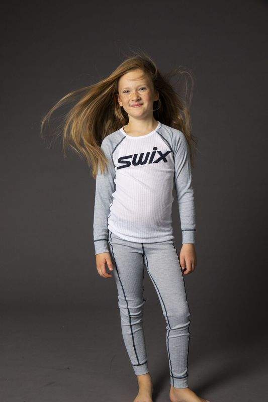 Swix RaceX Classic Pants Jr Bright White/ Dark Navy