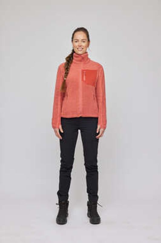 Skogstad W Hjertås pile Fleece jakke Dusty Cedar